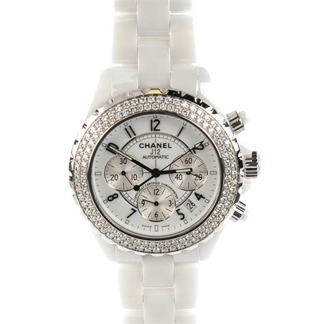 cheap chanel white watch